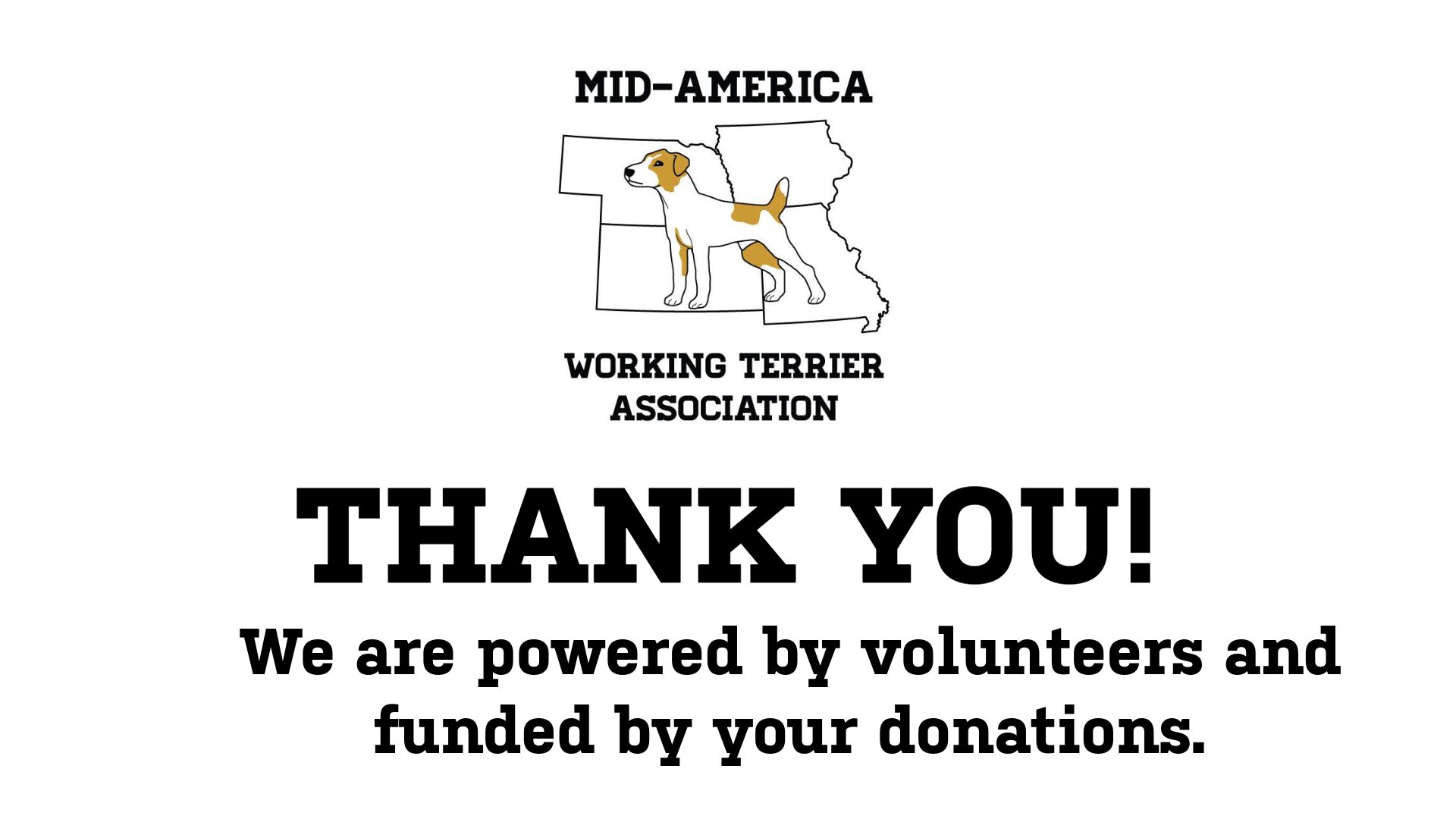 Thank you. We are powered by volunteers and funded by your donations. 